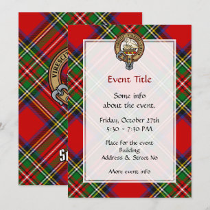 Invitation Clan Stewart Crest