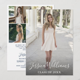 Invitation Class of 2023 5 Photos VIRTUAL Graduation Party