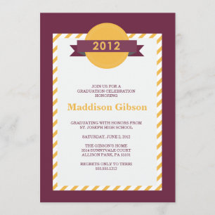 Invitation Classe 2012 - Célébration des diplômes