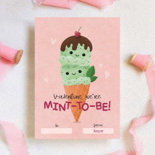 Invitation Classe Crème de Mint Valentine