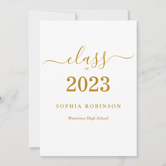 Invitation Classe de 2023 Graduation Party (Devant)