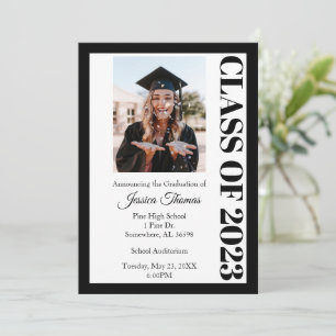 Invitation Classe de 2023 Photo Graduation