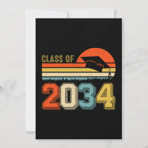Invitation Classe De 2034 Augmenter Avec Moi Pré-K Graduate V