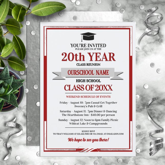 Invitation Classe de couleurs de l'école de style classique R (Créateur téléchargé)