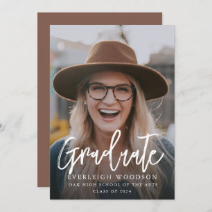 Invitation Classe De Diplôme Photo Simple De 2024