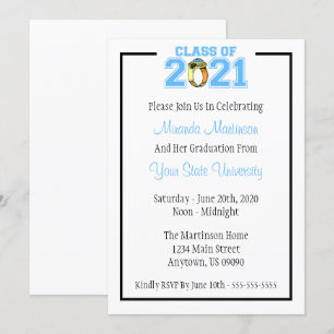 Invitation Classe De L'Invitation De Diplôme De 2021 (Cercle 