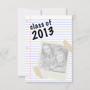 Invitation classe de papier carnet 2013