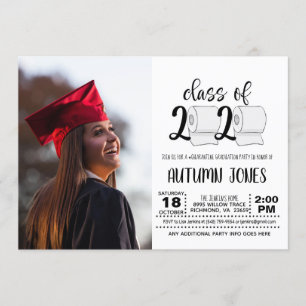 Invitation Classe de papier toilette avec photo 2020