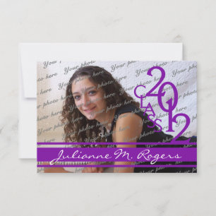 Invitation Classe de photo violet 2012
