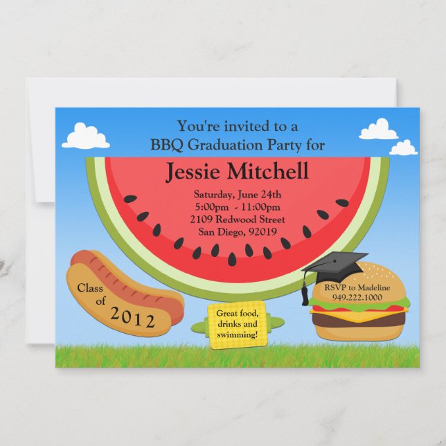 Invitation Classe d'invitation de fête de remise des diplômes (Devant)