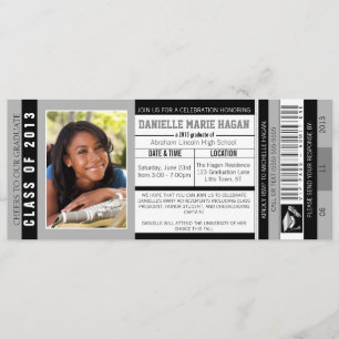 Invitation Classe du billet d'entrée VIP 2013