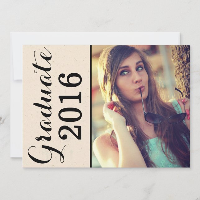 Invitation Classe élégante de 20xx Graduation (Devant)