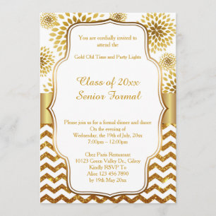 Invitation Classe formelle supérieure 2017 de bal d'étudiants