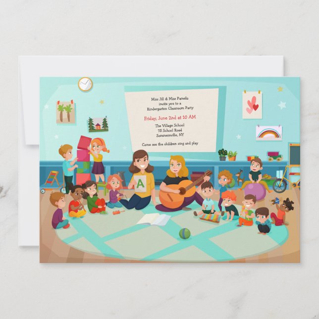 Invitation Classe maternelle (Devant)