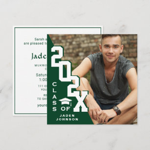 Invitation Classe moderne de 2023 Grad PHOTO Grad Graduation