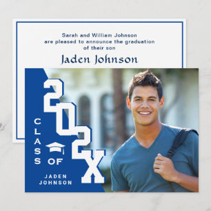 Invitation Classe moderne de 2023 Grad PHOTO Grad Graduation 