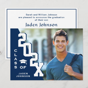 Invitation Classe moderne de 2023 Grad PHOTO Grad Graduation