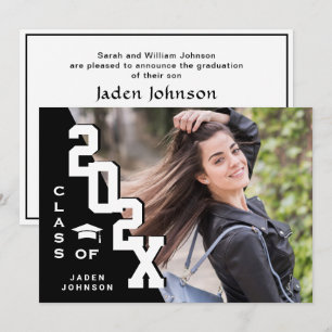 Invitation Classe moderne de 2023 Grad PHOTO Grad Graduation