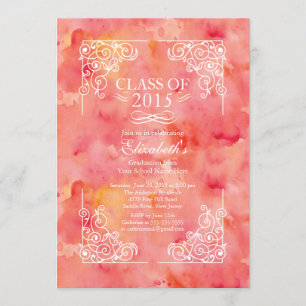 Invitation Classe moderne de l'invitation 2015 de fête de