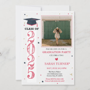 Invitation Classe rose moderne de 2025
