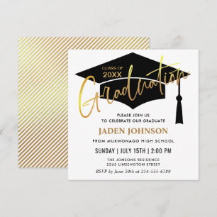 Invitation Classe simple moderne de 2024 Graduation Party
