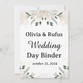 Invitation Classeur du jour de mariage Modèle imprimable Mari
