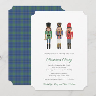 Invitation Classic Black Nutcracker Family Holidays Party