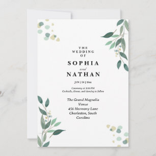 Invitation Classic botanique intemporel