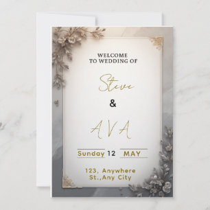 Invitation Classic Elegant Wedding 