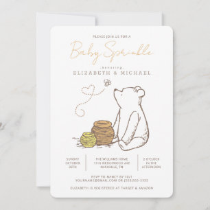 Invitation Classic Winnie the Pooh Baby Sprinkle