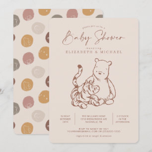 Invitation classique au Baby shower d'ooh et de ti