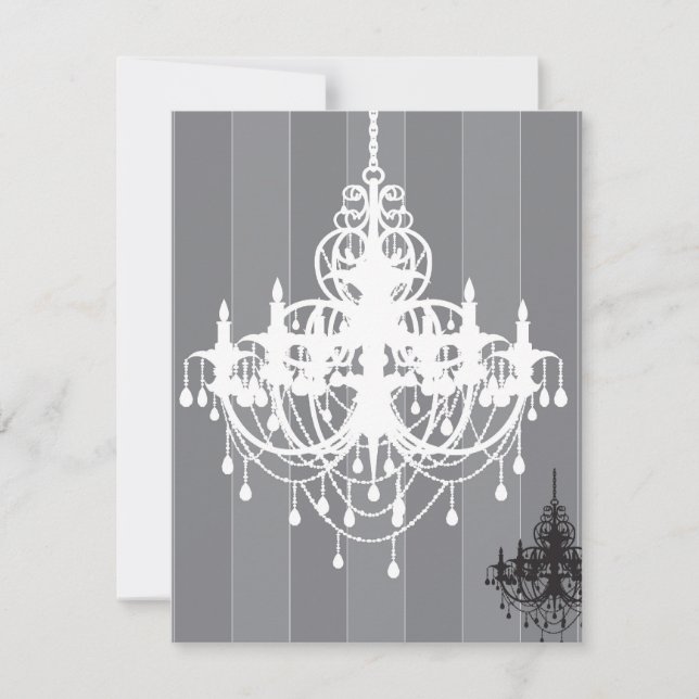 Invitation classique au chandelier (Devant)