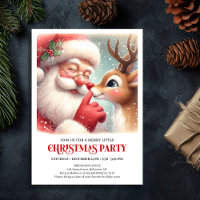 Invitation classique de fête de Noël avec le Père