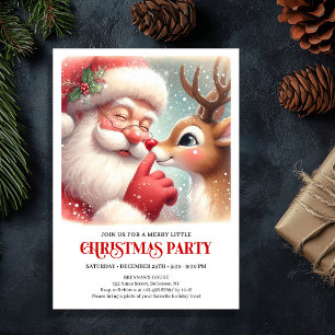 Invitation classique de fête de Noël avec le Père