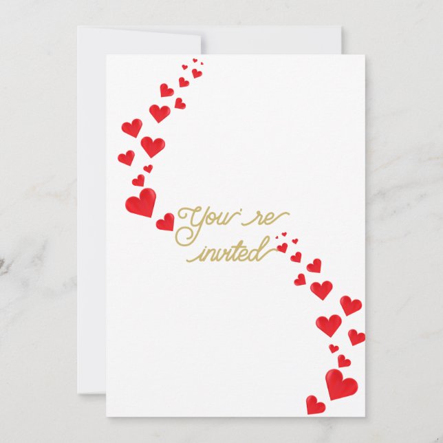 Invitation classique de Mariage Botanique Vert et  (Dos)