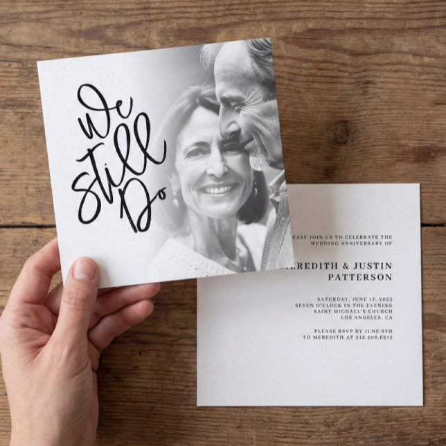 Invitation Classique Nous Faisons Toujours Vow Renouvellement (Créateur téléchargé)