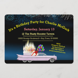 Invitation classique personnalisée pour la fête d'