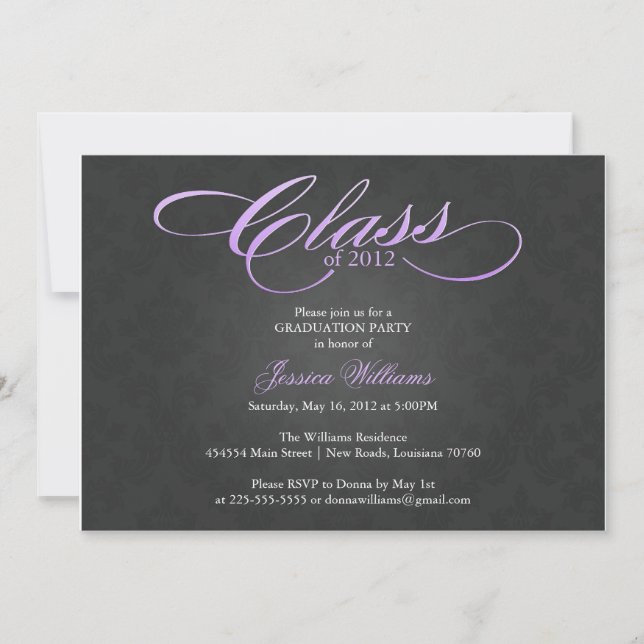 Invitation Classy Graduation (Devant)