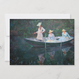 Invitation Claude Monet - Dans le bateau norvégien
