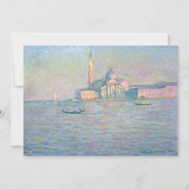 Invitation Claude Monet - Eglise de San Giorgio Maggiore (Devant)