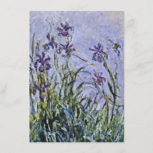 Invitation Claude Monet - Iris Mauves