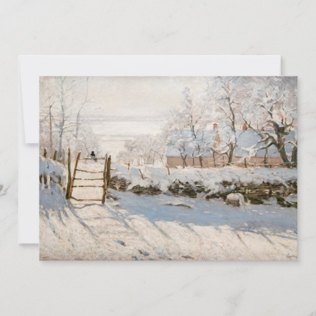 Invitation Claude Monet - Le Magpie (Devant)