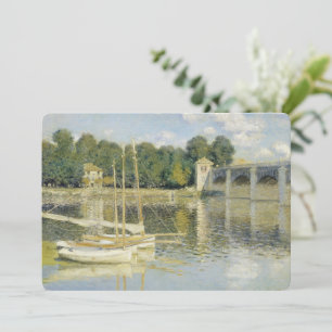 Invitation Claude Monet Le Pont Argenteuil (1874)