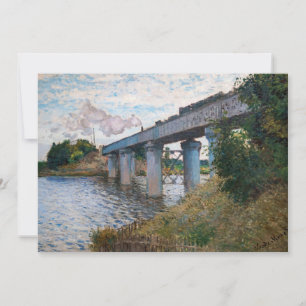 Invitation Claude Monet - Le Pont ferroviaire à Argenteuil