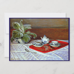 Invitation Claude Monet - Le Service à Thé,