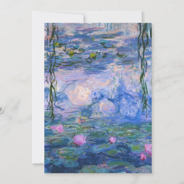 Invitation Claude Monet - Lys à eau, 1916 (Devant)