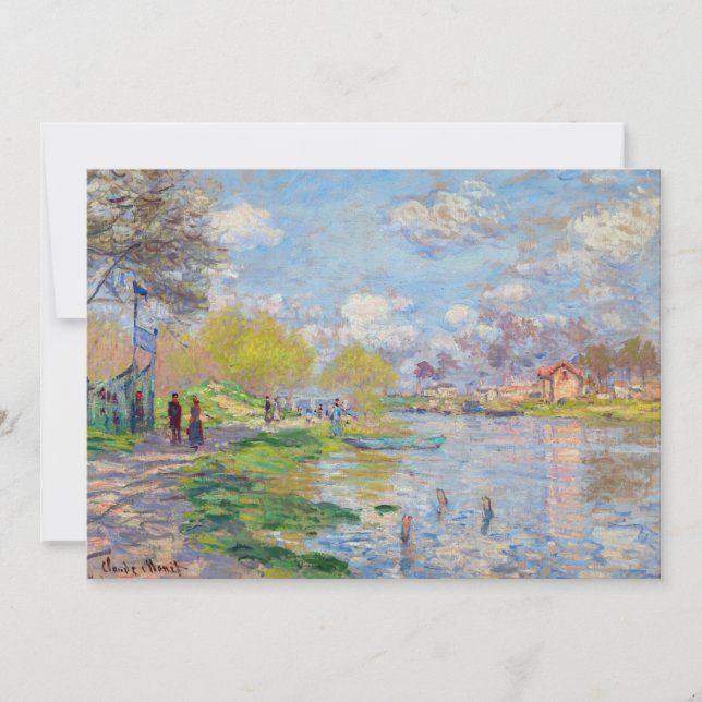 Invitation Claude Monet - Printemps de la Seine (Devant)