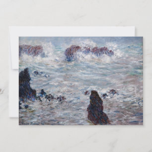 Invitation Claude Monet - Tempête au large de la côte Belle-Î