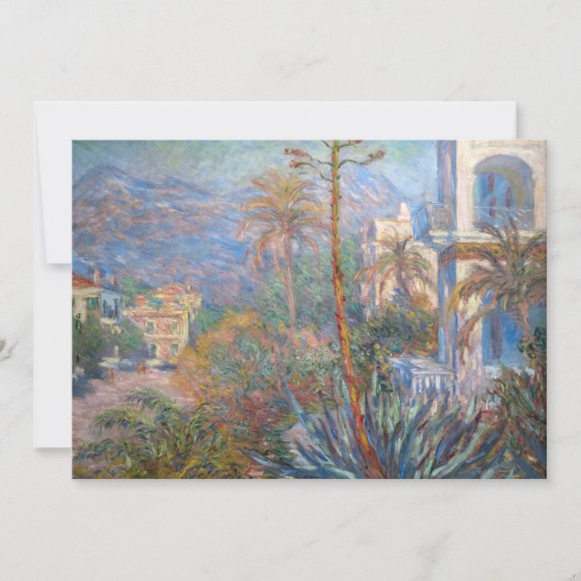 Invitation Claude Monet - Villas à Bordighera (Devant)