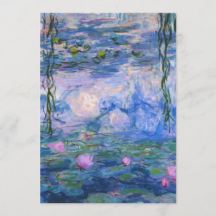 Invitation Claude Monet - Water Lilies, 1916